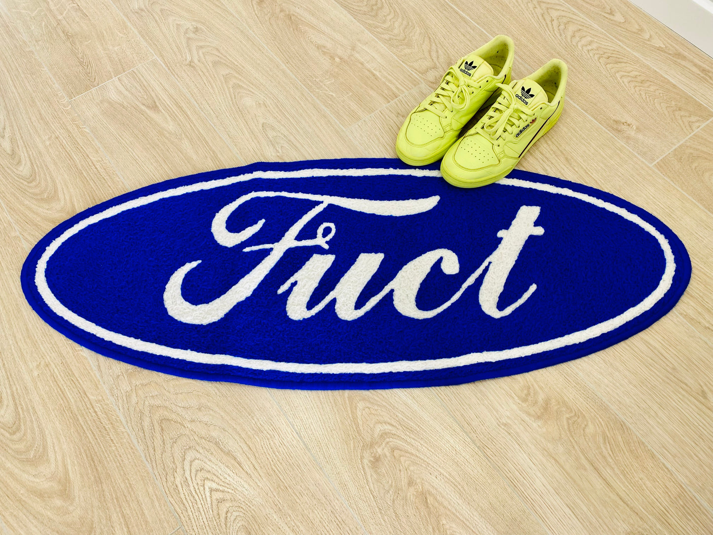 FUCT SSDD Friends You Can't Trust Ford OG Logo Wool Thread Modern Accent Premium Area Living Room Carpet