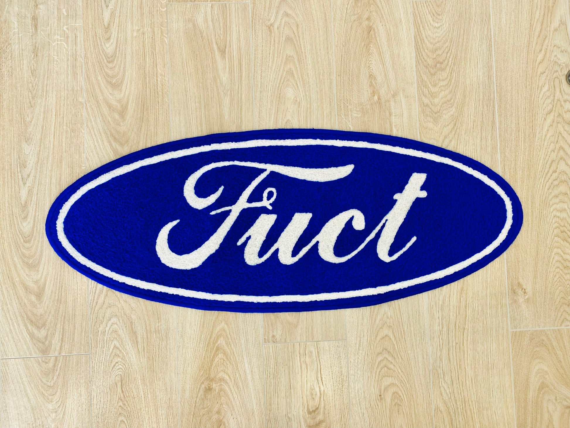 FUCT SSDD Friends You Can't Trust Ford OG Logo Wool Thread Modern Accent Premium Area Living Room Carpet