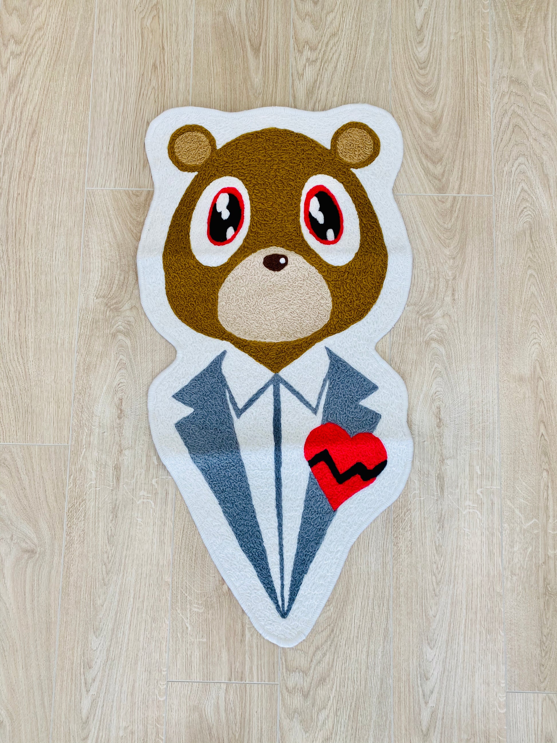 Kanye West Yeezy 808s & Heartbreak Bear Wool Thread Modern Accent Premium Area Living Room Carpet