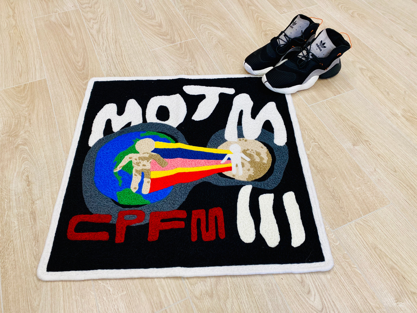 Kid Cudi x Cactus Plant Flea Market CPFM Man on the Moon MOTM Wool Thread Modern Accent Premium Area Carpet